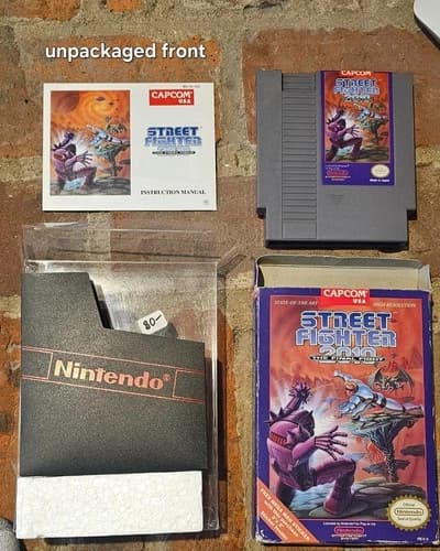 Street Fighter 2010: The Final Fight NES (CIB) RARE manual and pictured inserts