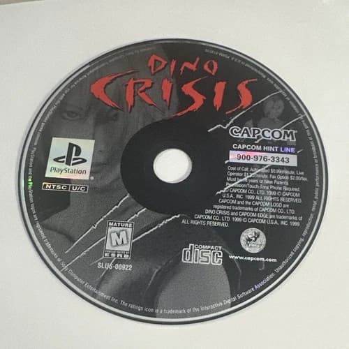 Dino Crisis (Sony PlayStation 1, PS1, 1999) Disc Only - Tested