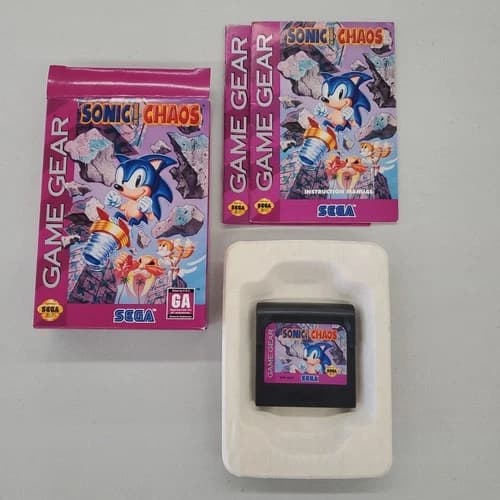 Sega Game Gear Sonic the Hedgehog Chaos Video Game CIB