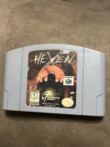 TESTED Hexen Nintendo 64 N64 Authentic Game Cartridge Only