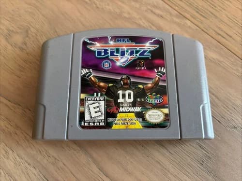 NFL Blitz (Nintendo 64, 1997) N64 Game Cartridge Only Tested Authentic
