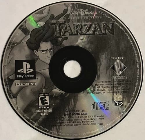 Disney's Tarzan (Sony PlayStation 1, PS1) DISC ONLY | NO TRACKING | M1831