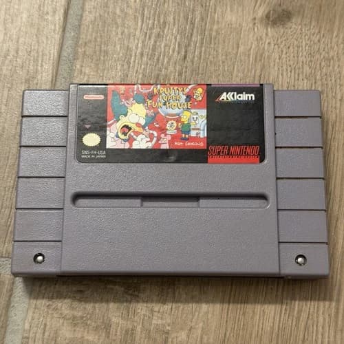 Krusty Super Fun House (Super Nintendo Entertainment System, 1992) SNES Tested!