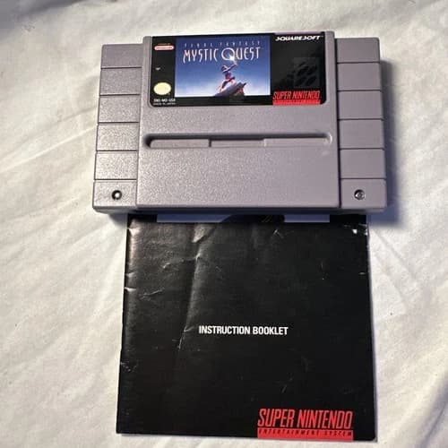 Final Fantasy: Mystic Quest (Super Nintendo Entertainment System, 1992) Cart-man