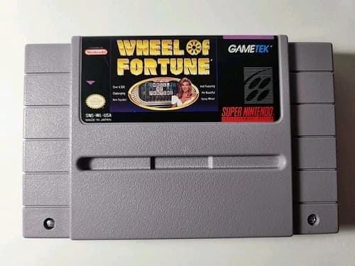 WHEEL OF FORTUNE - (Super Nintendo SNES) Cartridge Only, Tested
