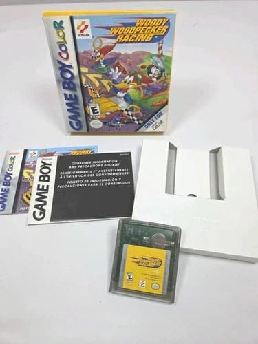 Woody Woodpecker Racing GBC Gameboy Color - Complete in Box CIB