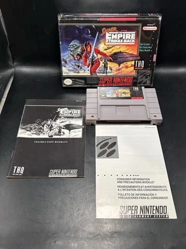 Super Star Wars: The Empire Strikes Back (SNES, 1993) SUPER NINTENDO CIB