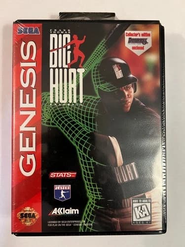 Frank Thomas Big Hurt Baseball (Sega Genesis, 1995) - New!!