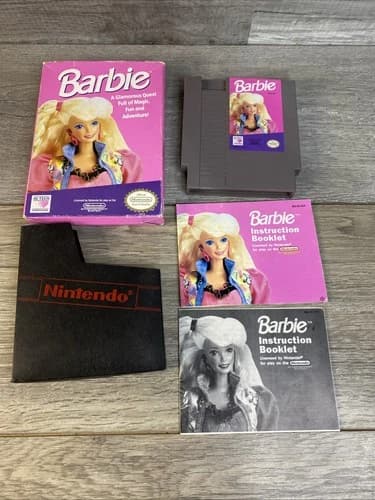 1991 Barbie NES Nintendo CIB Complete Box Protector