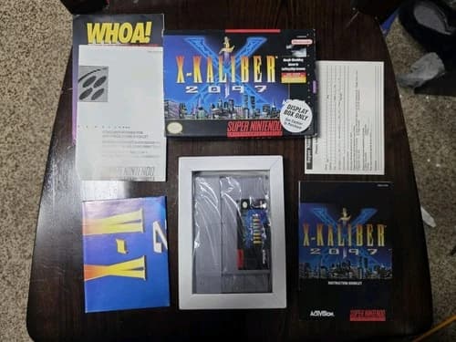X-Kaliber 2097 SNES Super Nintendo Complete In Box 1994 Activision RARE CIB
