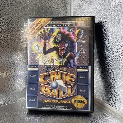 Crue Ball Sega Genesis Complete in Box CIB