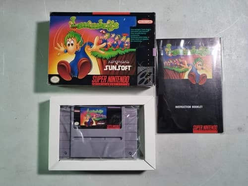 SNES - Lemmings - Super Nintendo -1992 - CIB Complete In Box - Very Good
