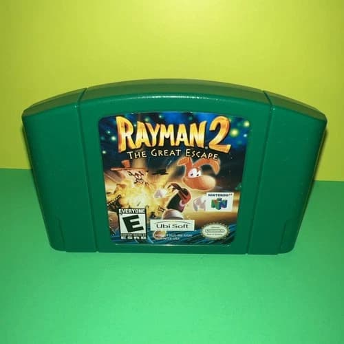 Rayman 2: The Great Escape (Nintendo N64, 1999) Cleaned Tested Authentic - N64