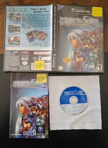 Phantasy Star Online Episode III: C.A.R.D. Revolution (Nintendo GameCube) CIB!