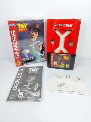 Toy Story (Sega Genesis) CIB - Tested - Free Shipping - Cardboard Box