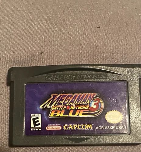 Mega Man Battle Network 3 Blue (Nintendo Game Boy Advance, 2002) GBA Authentic