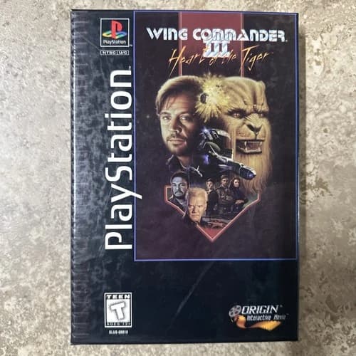 Wing Commander III Heart of the Tiger (Sony PlayStation 1, 1996) Long Box CIB