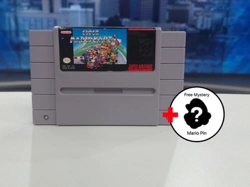 SNES Super Nintendo Super Mario Kart (1992) Authentic Tested Fast Shipping