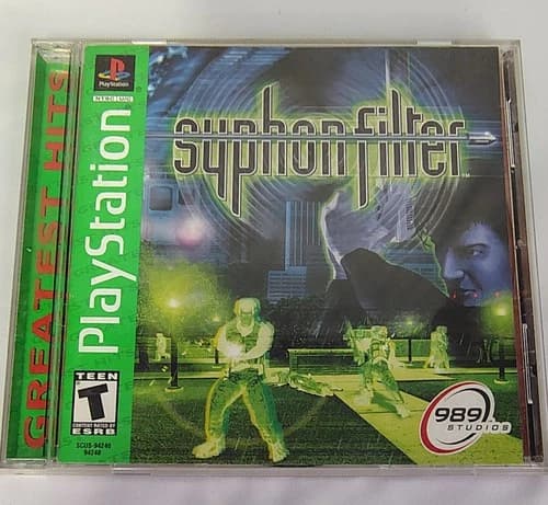 Syphon Filter (Sony PlayStation 1, 1999) Complete CIB PS1 Greatest Hits