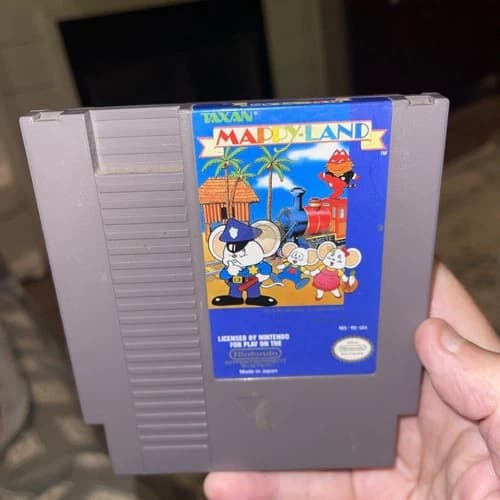 Mappy-Land - Nintendo Entertainment System Authentic Game Tested Free Ship