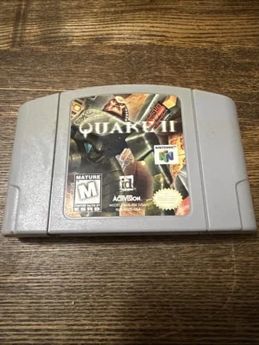 Quake II 2 Nintendo 64 N64 Original Authentic Cleaned Tested FPS Shooter Mature