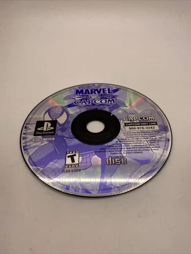 MARVEL VS CAPCOM: CLASH OF SUPER HEROES (SONY PLAYSTATION 1) Disc Only Tested