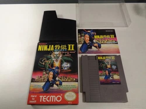 NINJA GAIDEN 2 NES BOXED CIB TESTED AND WORKS !