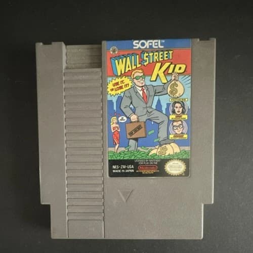 Sofel Wall Street Kid Nintendo NES NTSC-U/C USA Game Cartridge. NOT TESTED!