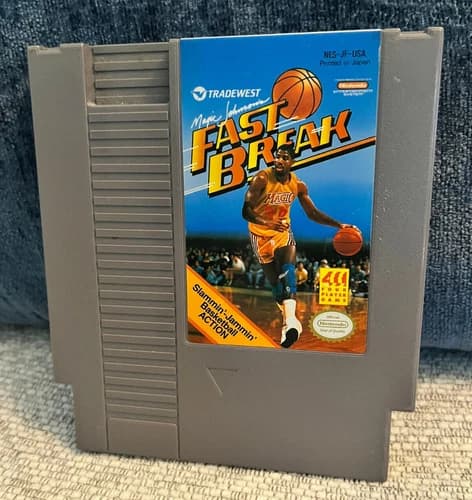 Magic Johnson's Fast Break (Nes, Nintendo Entertainment System) Tested/Working!