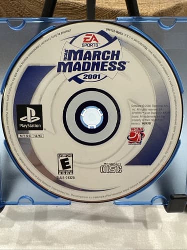 NCAA March Madness 2001 (Sony PlayStation 1, 2000) PS1 Disc Only! Works!