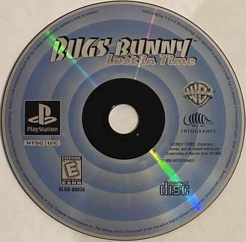 Bugs Bunny: Lost in Time (Sony PlayStation 1, PS1) DISC ONLY | RARE! | M1827