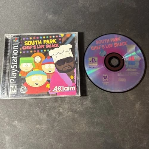 South Park: Chef's Luv Shack (Sony PlayStation 1, 1999) Complete w/Reg card