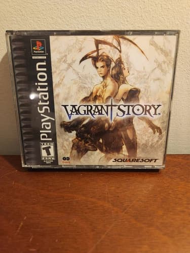 Vagrant Story PlayStation Black Label Complete with Reg. Card. Missing Demo Disc