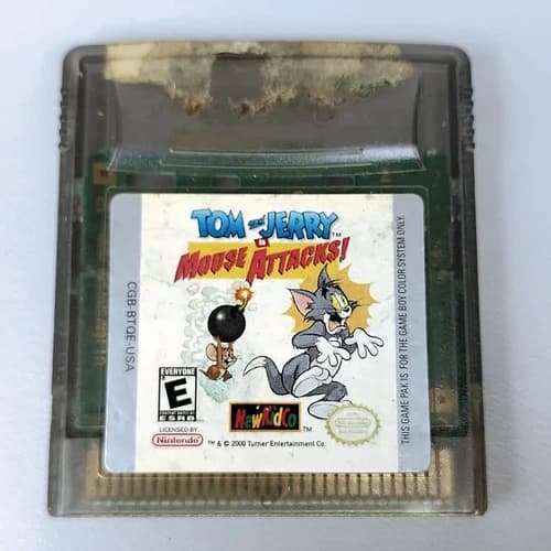 Tom & Jerry Mouse Attacks! Nintendo Game Boy Color GBC Authentic Tested Game🎮