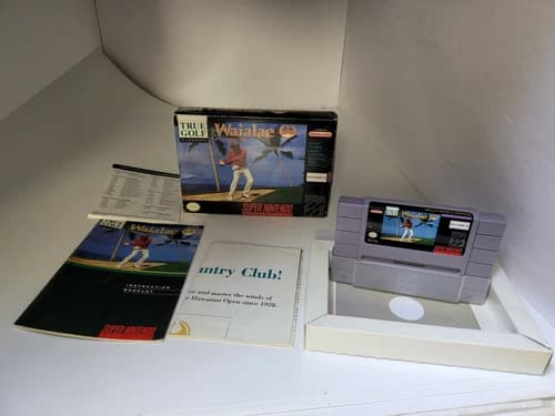 Waialae country Club Golf for Super Nintendo SNES CIB Complete #C39