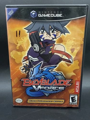 Beyblade: V Force - Super Tournament Battle (Nintendo GameCube, 2003) CIB Tested