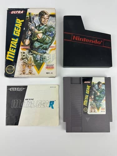 Metal Gear Nintendo NES Complete in Box CIB Tested Working