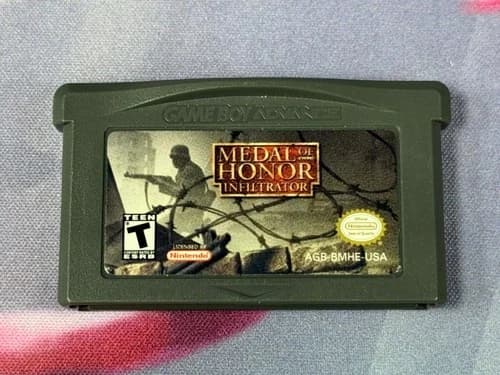 Authentic Medal of Honor: Infiltrator (Nintendo Game Boy Advance, 2003) TESTED