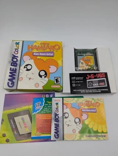 Hamtaro Ham-Hams Unite Nintendo Game Boy Color GBC CIB Complete Authentic Tested