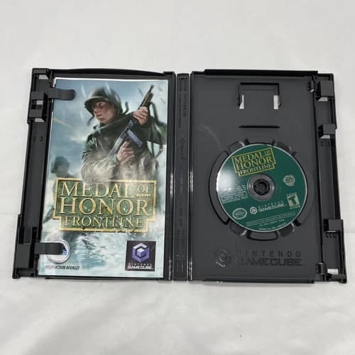 Medal of Honor Frontline (Nintendo GameCube, 2002) Complete with manual