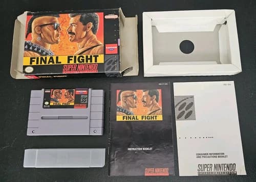 Final Fight (Super Nintendo, 1991) SNES CIB Complete TESTED Authentic