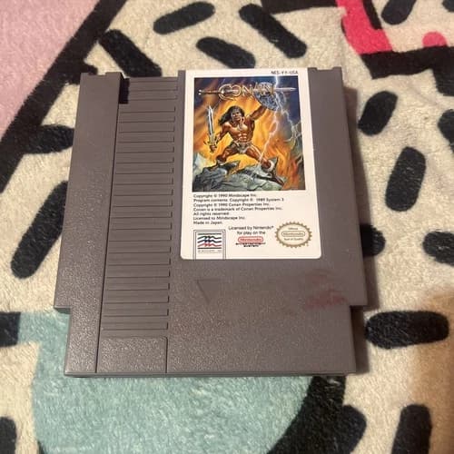 CONAN NES 1990 Mindscape Nintendo Game Tested & Works Great!