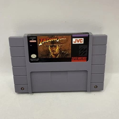 Indiana Jones Greatest Adventures (SNES) Authentic Cartridge Tested Clean