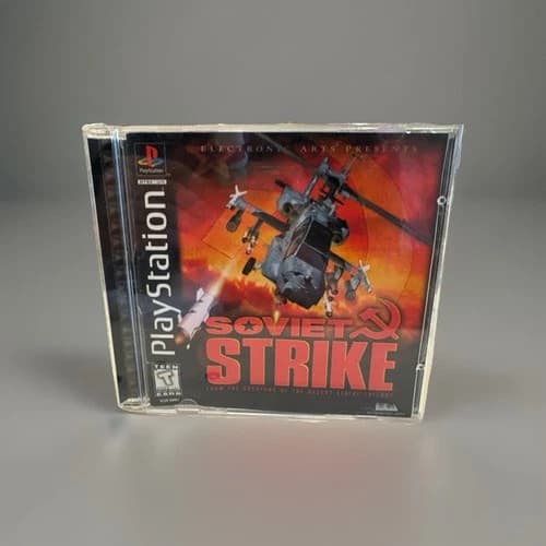 Soviet Strike PS1 PlayStation 1 CIB Complete Black Label Tested Working EA 1996