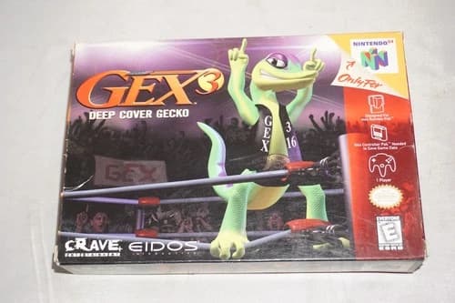 Gex 3: Deep Cover Gecko (Nintendo 64 N64) Complete in Box CIB