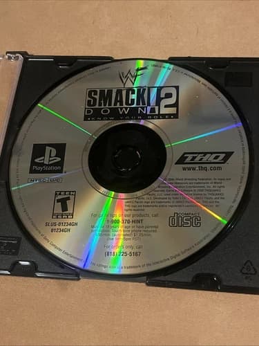 WWF SmackDown 2: Know Your Role (PlayStation 1, 2000) Disc Only Tested