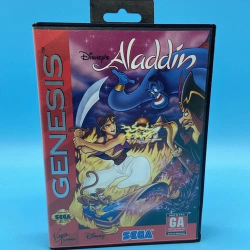 Disney's Aladdin (SEGA Genesis) Complete in Box CIB Complete In Box Tested