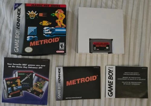 Metroid Classic NES Series (Nintendo Game Boy Advance, 2004) CIB