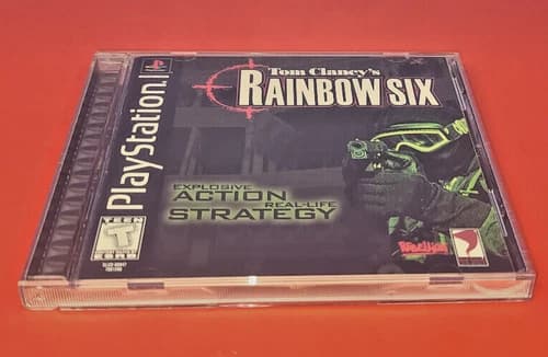 Tom Clancy's Rainbow Six (Sony Playstation 1, 1999 PS1) Manual case Complete