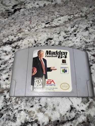 Madden Football 64 (Nintendo 64, N64, 1997) Genuine OEM Authentic